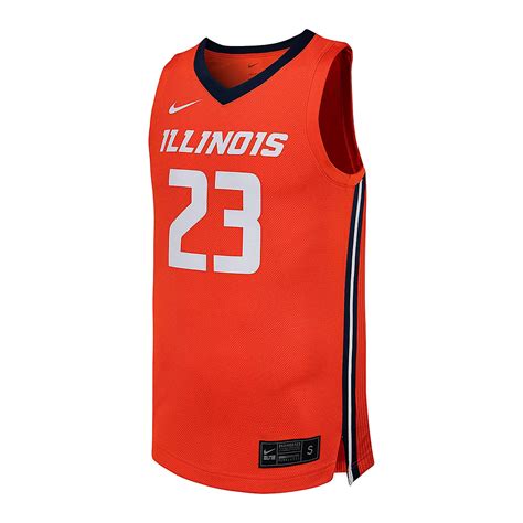 men's nike orange illinois fighting illini replica basketball jersey|illinois jerseys for sale.